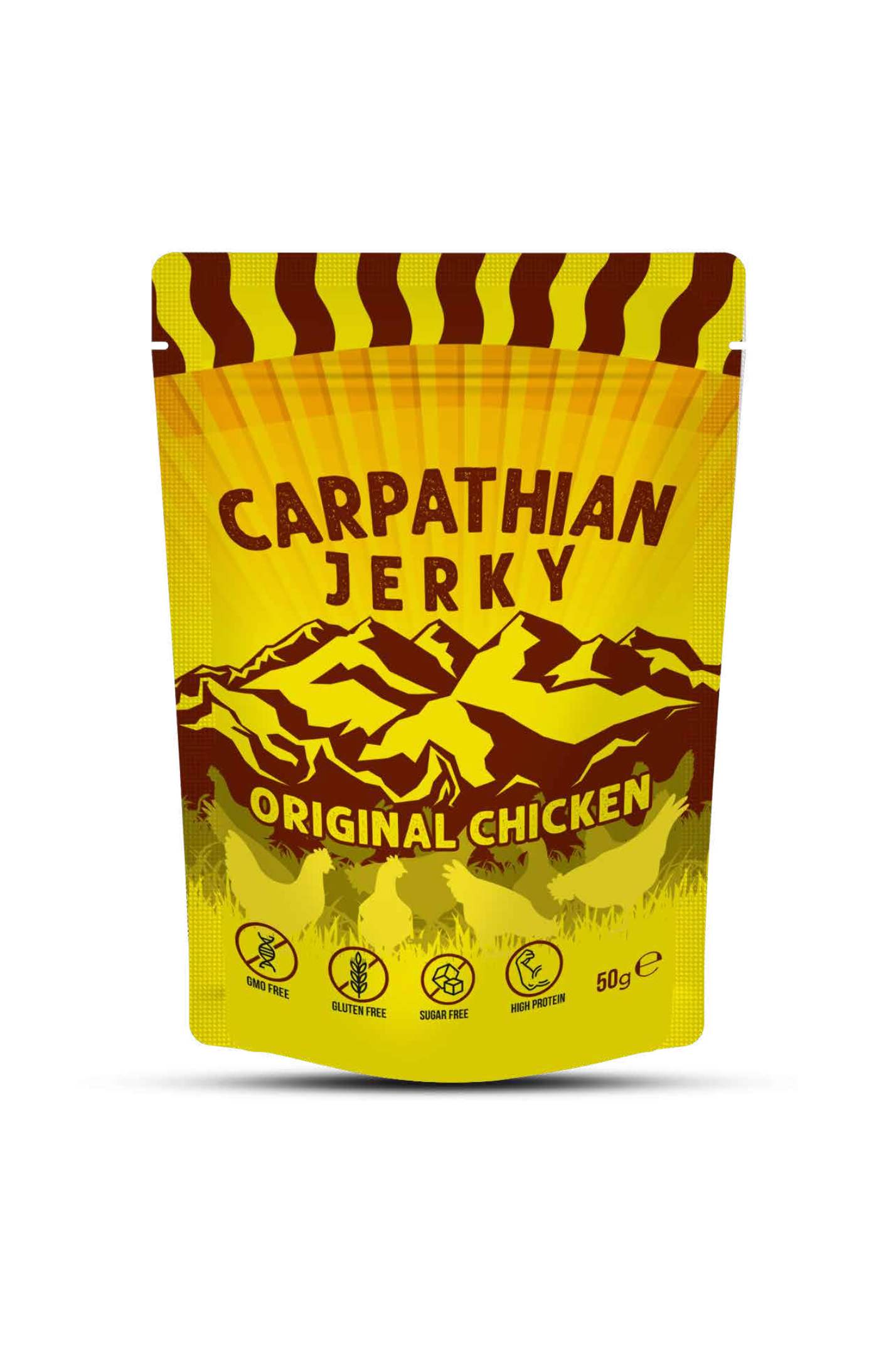 Carpathian Jerky Originálne Kuracie