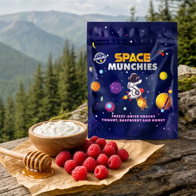 Space Munchies Lyofilizovaný Jogurt s Malinou a Medom