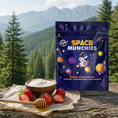 Space Munchies Lyofilizovaný Jogurt s Jahodou a Medom
